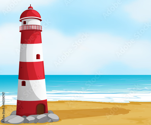 Sea and light house