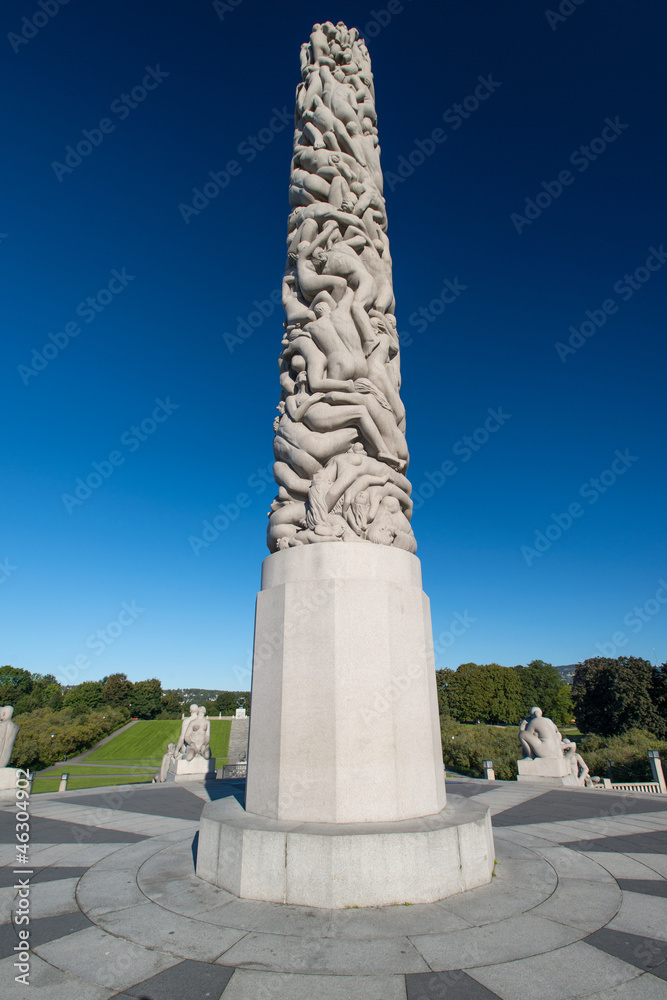 Vigeland park statues obelisk
