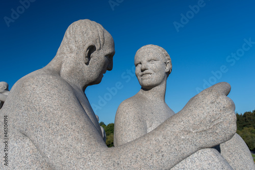 Vigeland park statues man woman