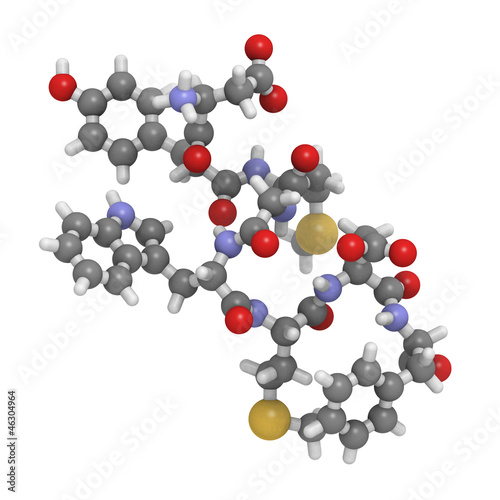 Cholecystokinin-8  CCK8  peptide molecule  chemical structure
