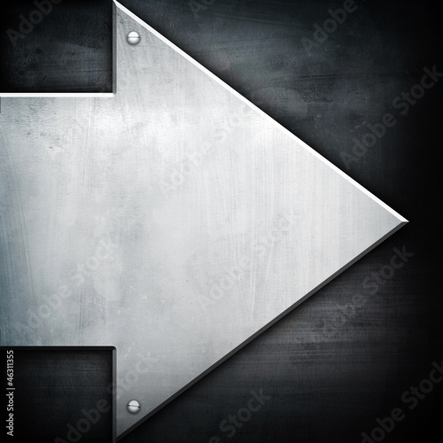 arrow pattern on metal plate