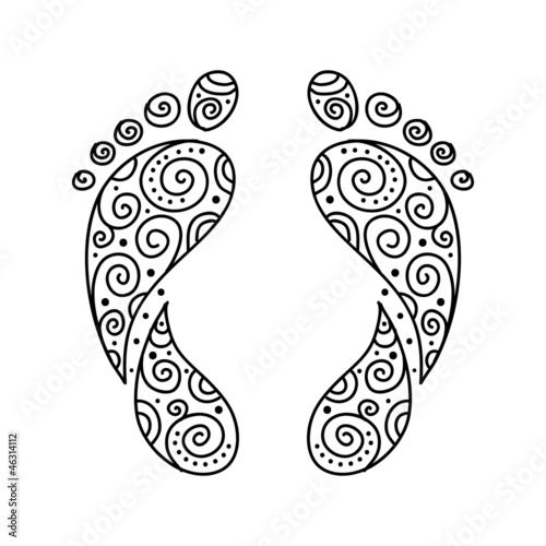 Ornamental footprint for your design