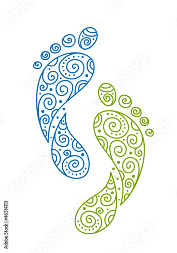 Ornamental footprint for your design