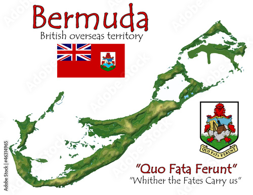Bermuda national emblem map symbol motto