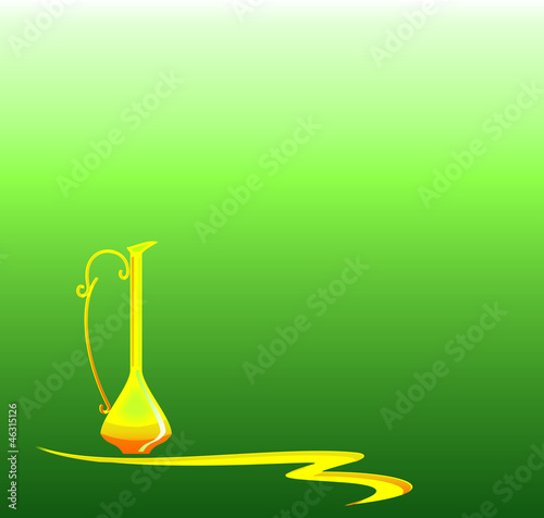 east jug  on a green background