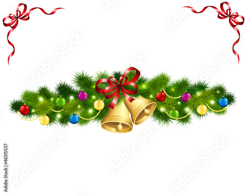 Christmas fir garland