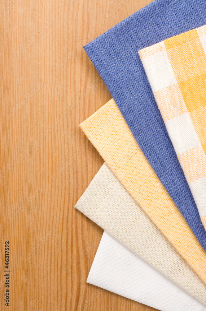 table napkin on wood table napkin on wood