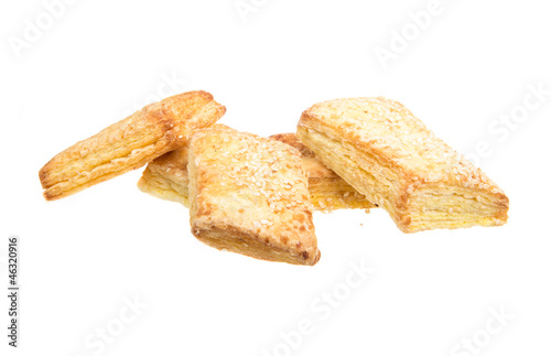 sweet cookies isolated on a white background