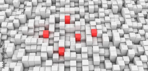 Gray Blocks Background and ...