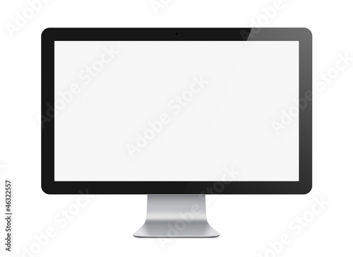 Modern Computer Monitor Isolated photo