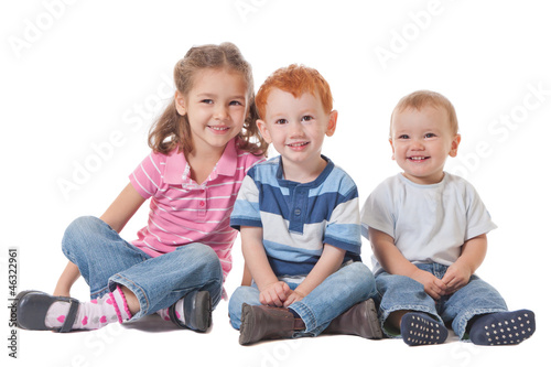 Group of happy smiling kids