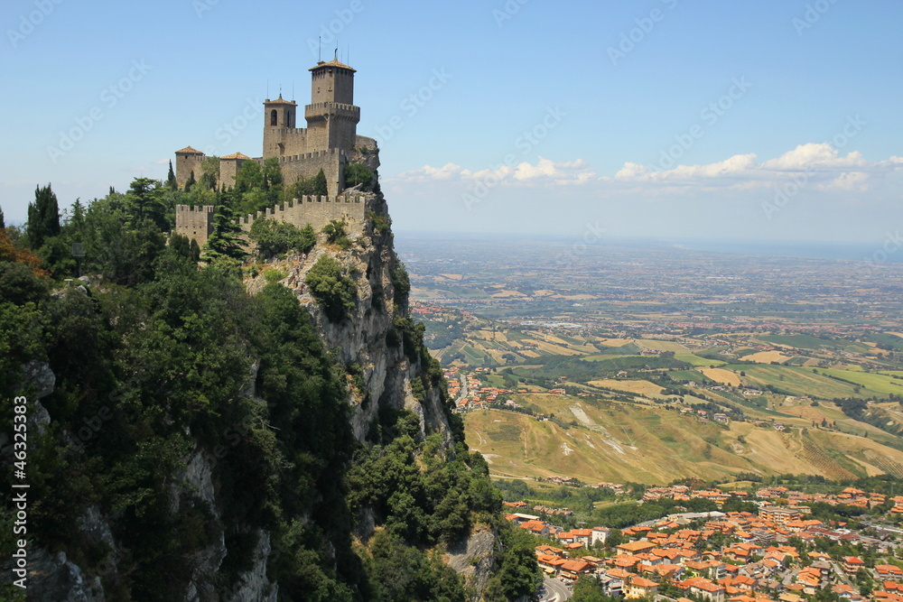 The castle in San Marino