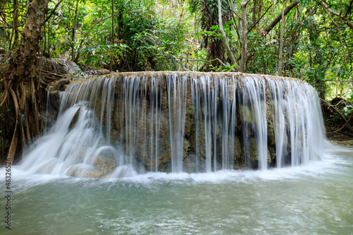 Waterfall in Erawan national park, level 5, Kanchanaburi