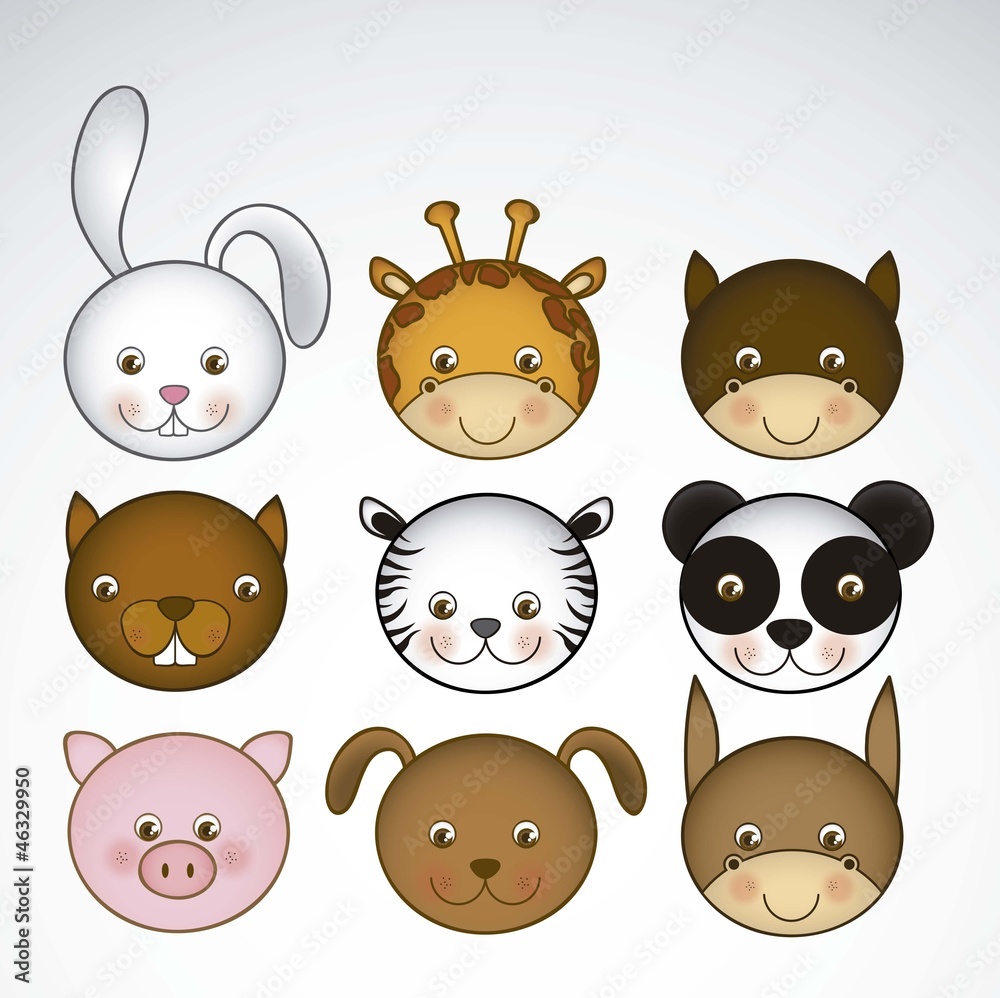 Obraz premium animal icons