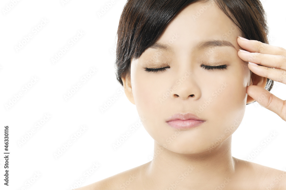 portrait of young beautiful girl face. perfect skin portrait of young beautiful girl face. perfect skin