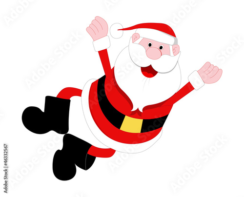 Happy Santa Illustration