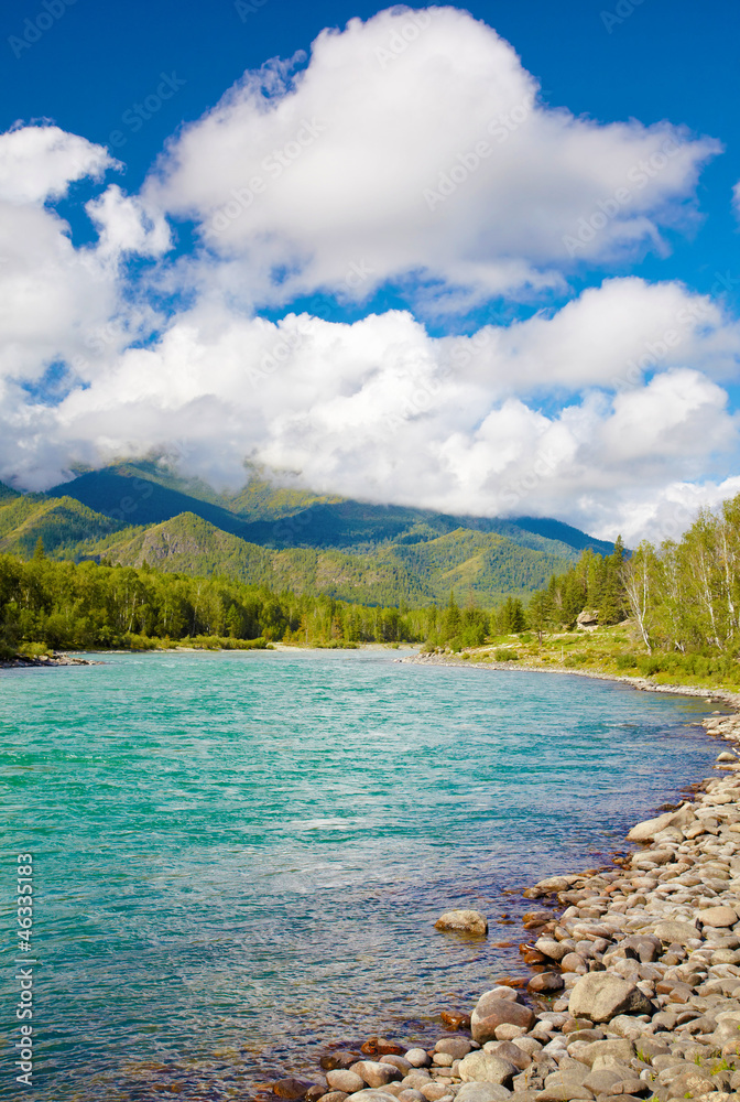 Altai river Katun