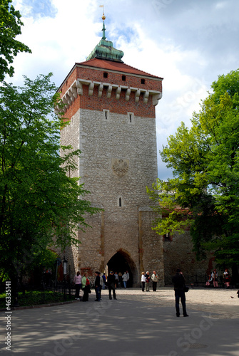 Florianska Gate in Krakow, Poland
