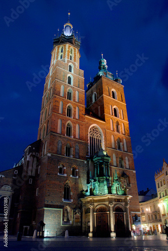 Church of St Mary (Kosciol Mariacki)  in Krakow, Poland