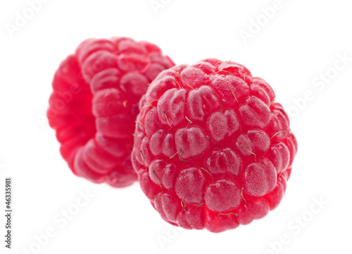 Ripe raspberry macro