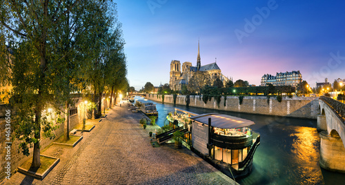Print op canvas Notre Dame de Paris, France