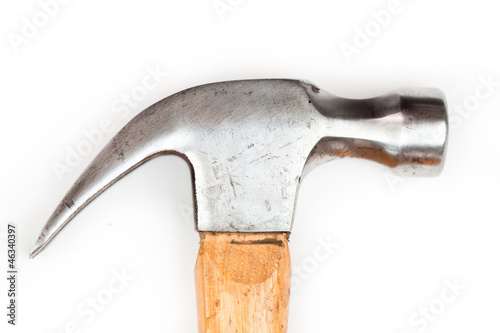 Close up of claw hammer