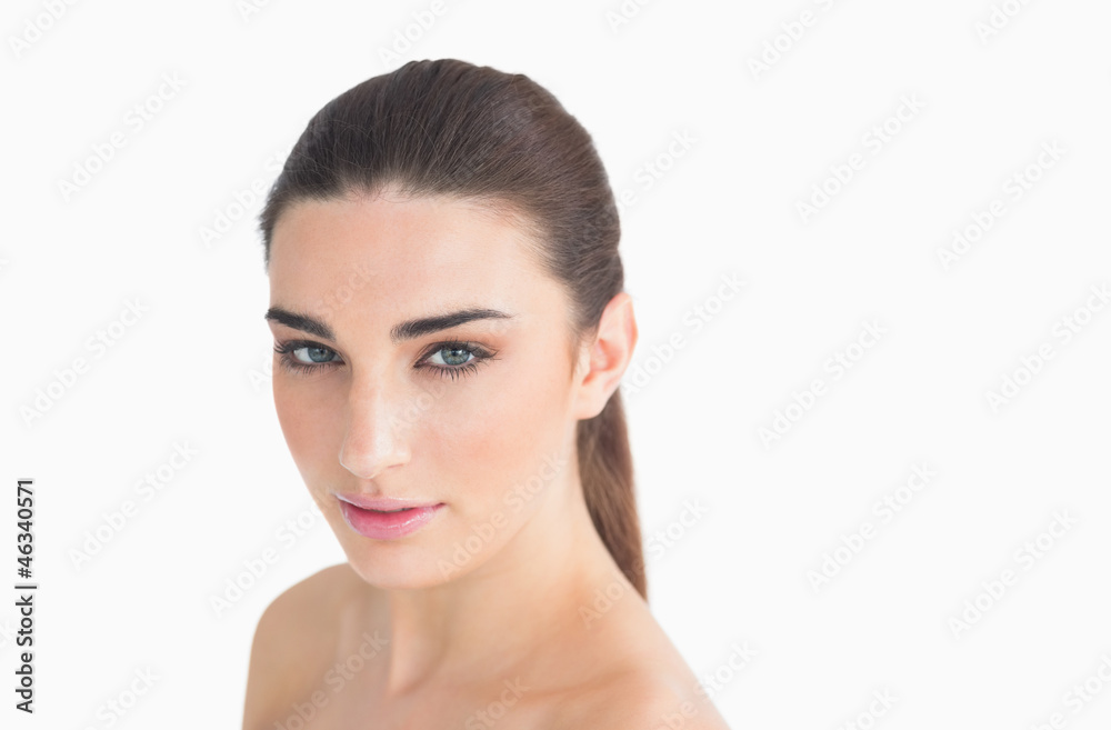 Brunette looking natural Brunette looking natural