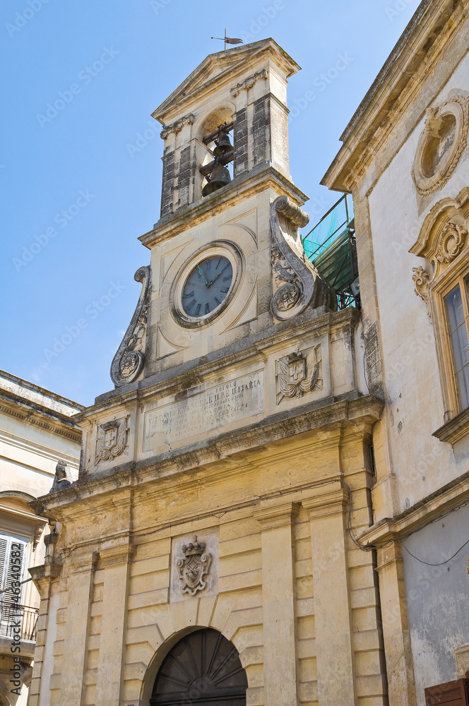 Clocktower. Galatina. Puglia. Italy.