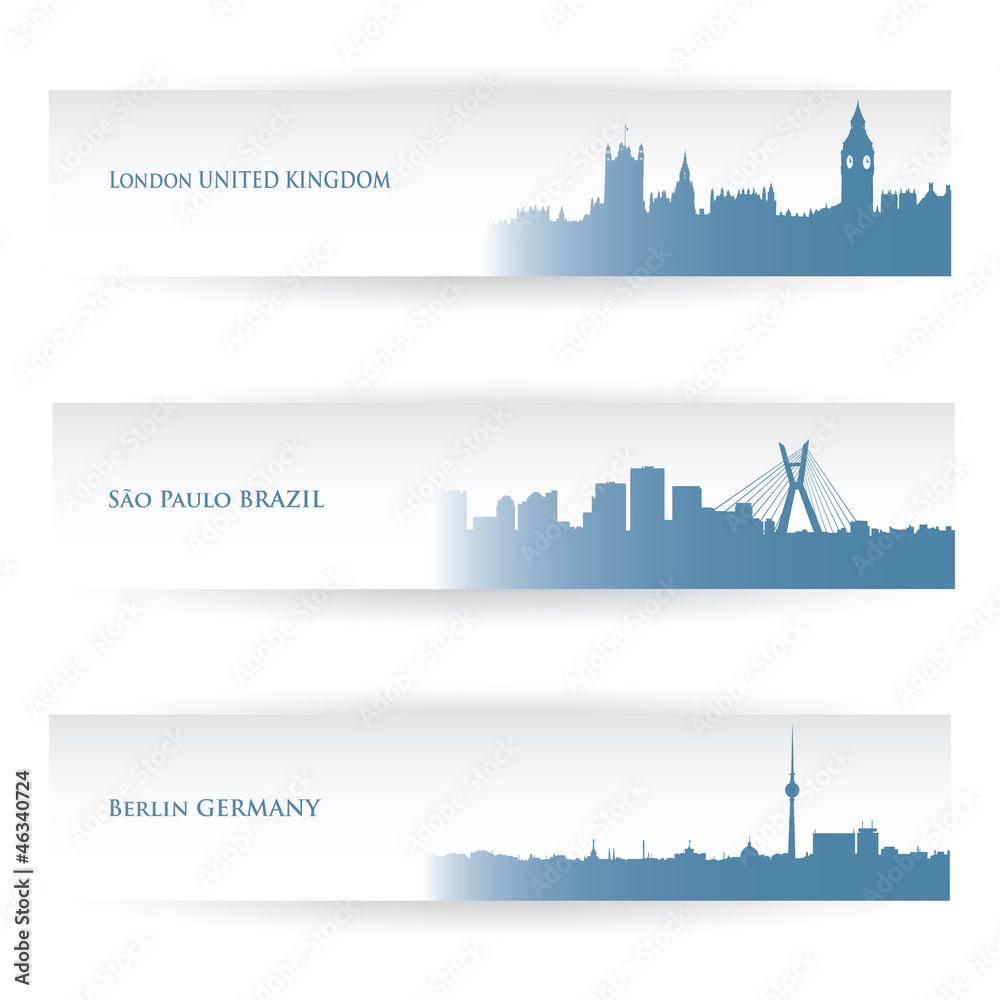 City banners - vector illustration