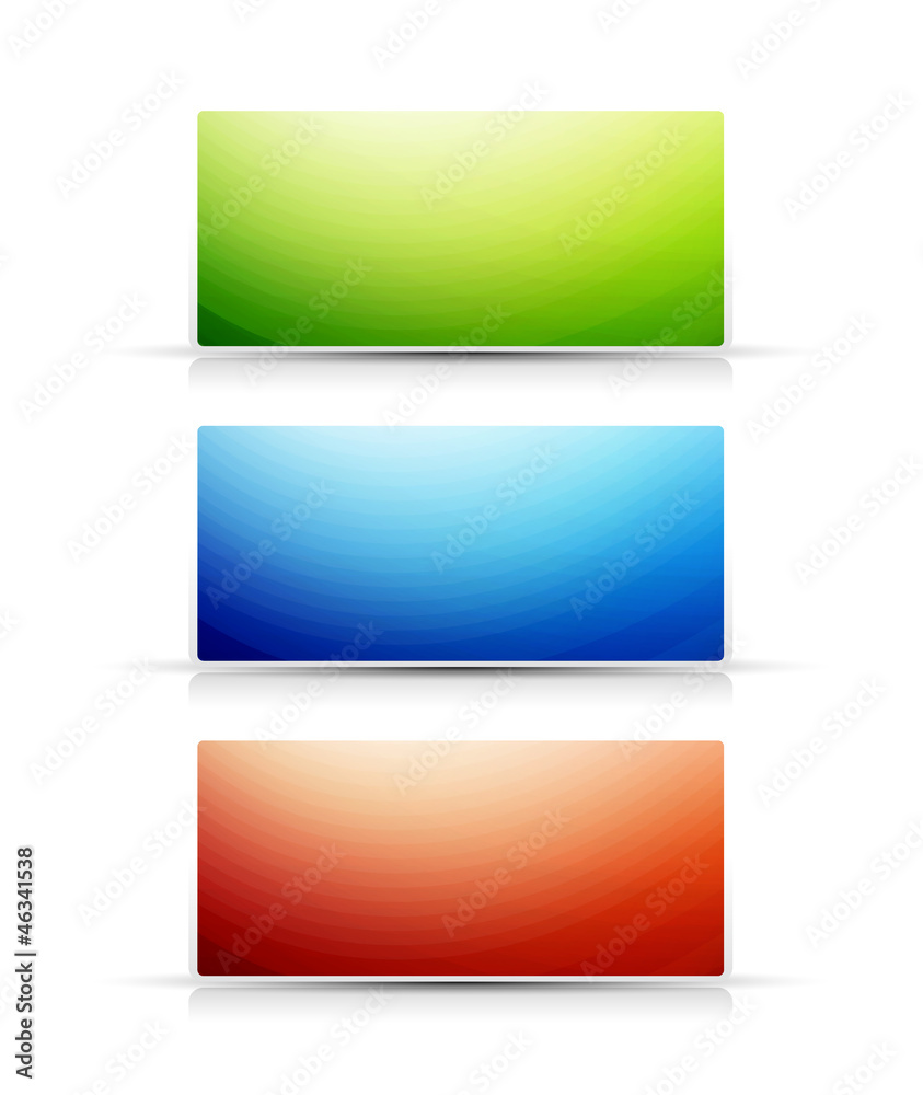 Bright color banners collection