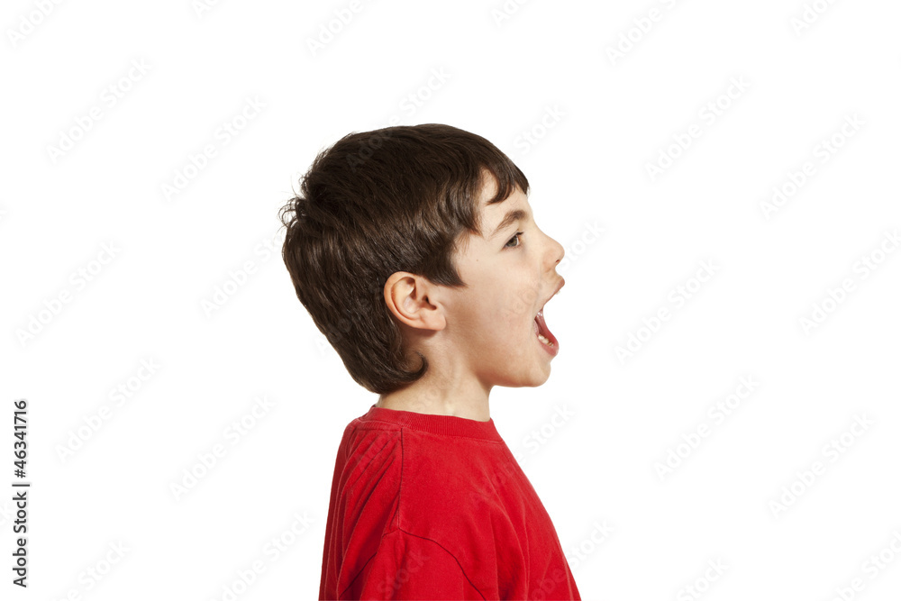 Portrait of little boy, isolated on white background Portrait of little boy, isolated on white background