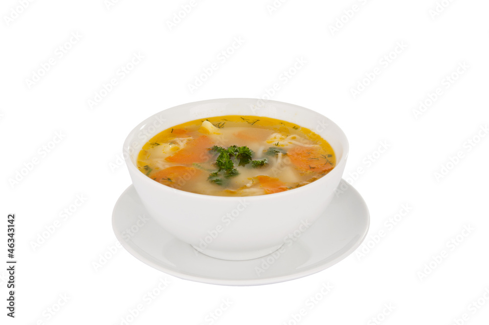 bowl of soup isolated bowl of soup isolated