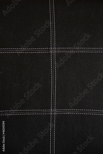 Texture of black leather