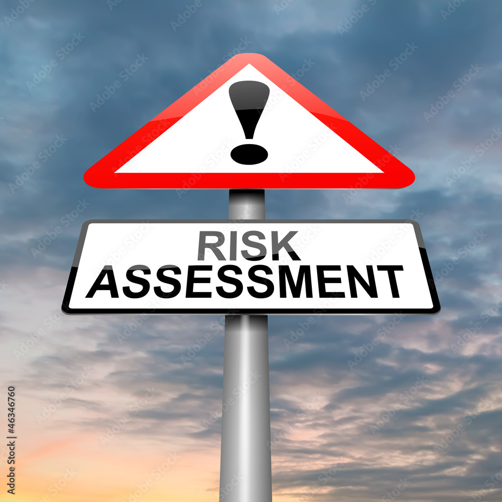 Risk assessment concept. Risk assessment concept.