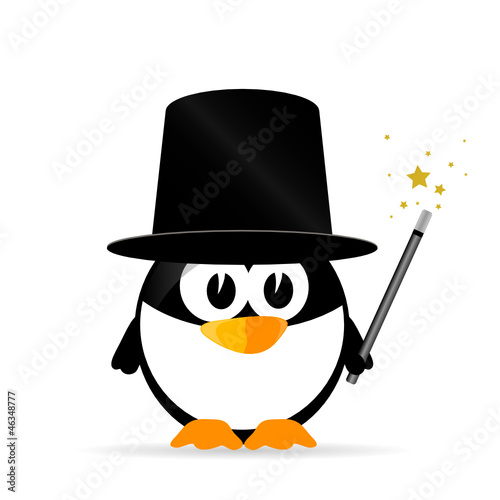 sweet and cute penguin vector illustration