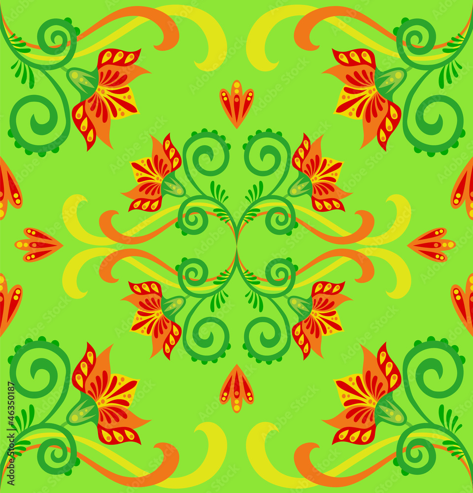 Abstract flower pattern