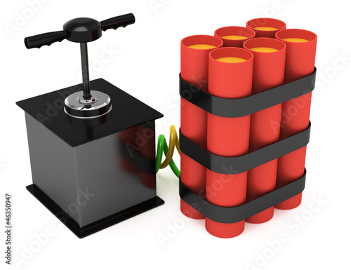 dynamite with detonator