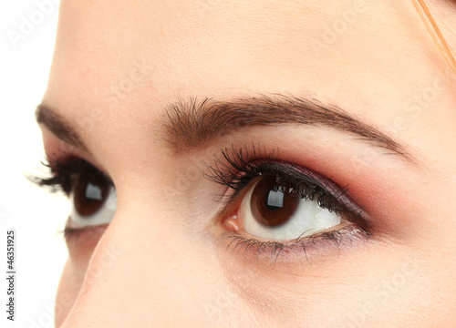 female eyes with beautiful ...