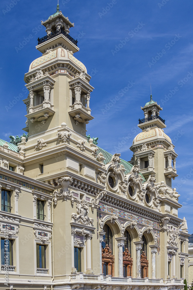 Grand Theatre de Monte Carlo. Architect Charles Garnier. Monaco.