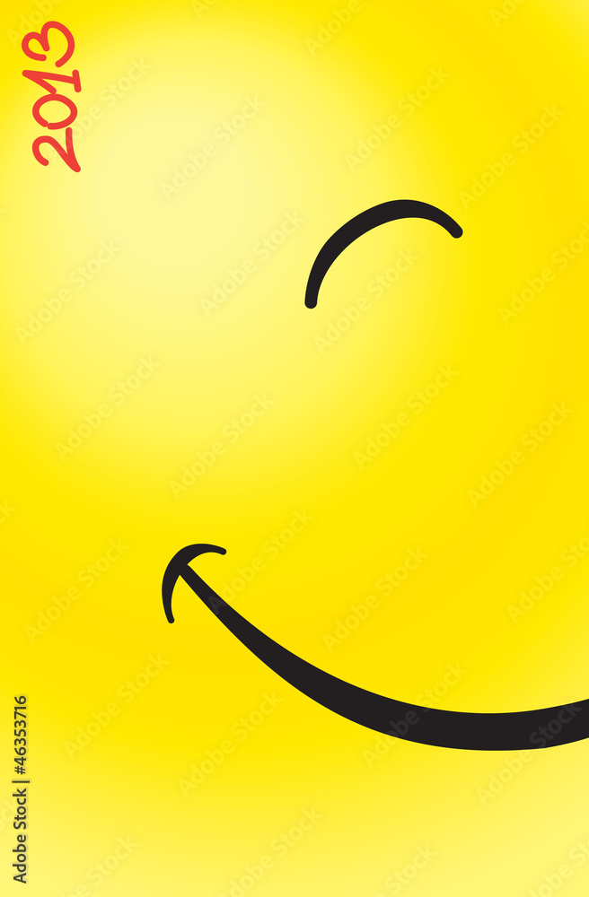 Smiley Happy New Year 2013 Greeting Card Smiley Happy New Year 2013 Greeting Card