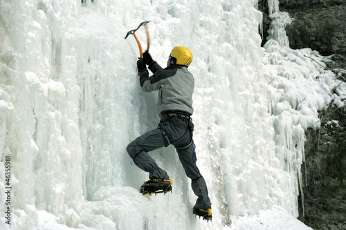 Ice climbing the North Caucasus.