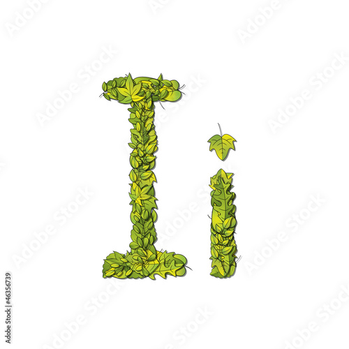 Eco Font Letter I