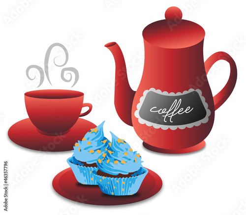 Kaffee und Kuchen Set