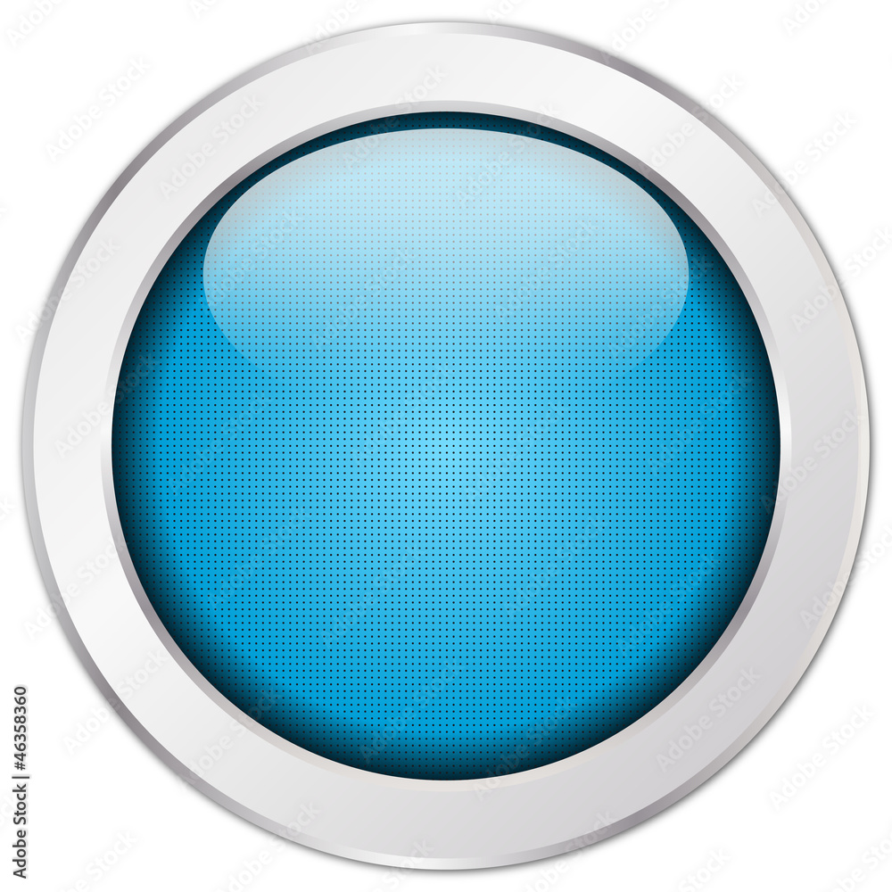 Blauer Button rund Struktur
