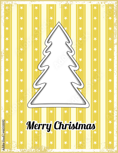 Christmas card with tree