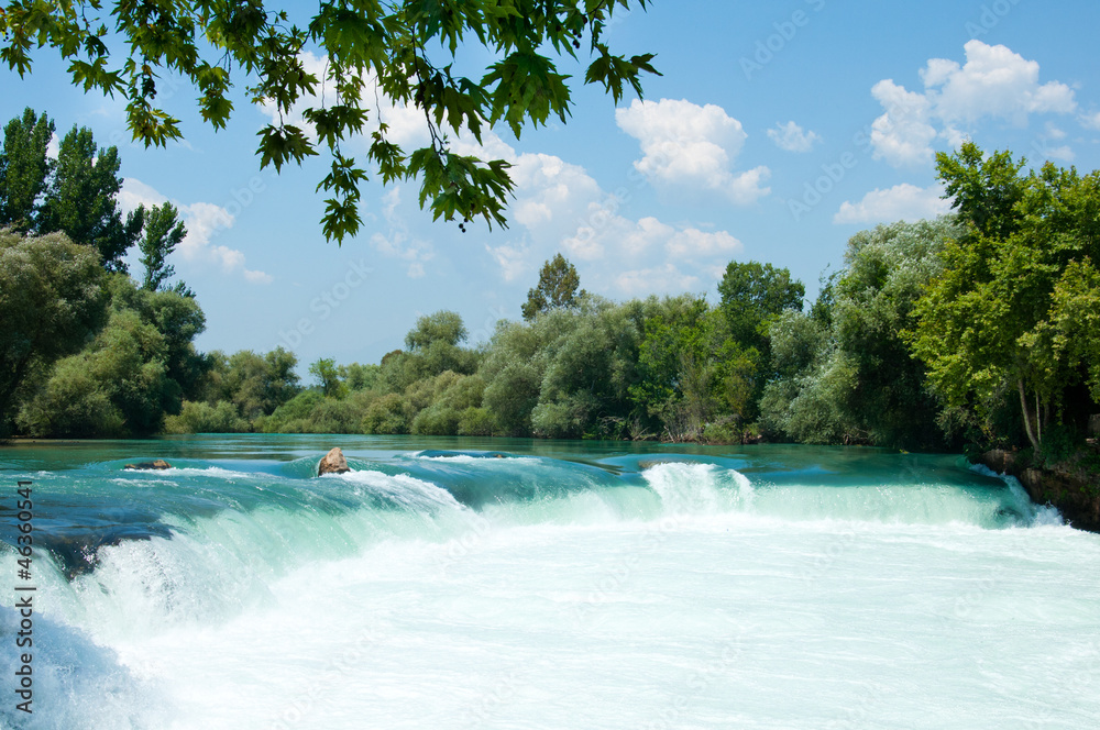 Waterfall on the river Manavgat, Turkey