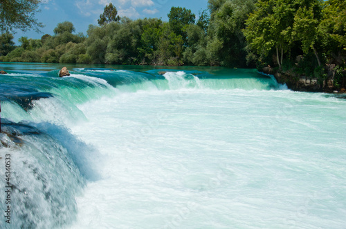Waterfall on the river Manavgat, Turkey © olgavolodina