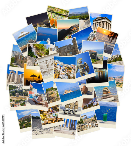 Stack of Greece travel photos © Nikolai Sorokin