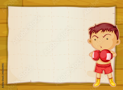 paper and boxer boy
