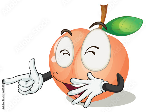 a orange apple